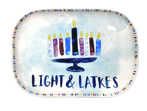 Crest View Hills Hanukkah Light & Latkes Platter