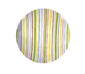 Crest View Hills Striped Fall Plate