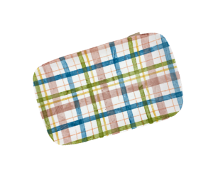 Crest View Hills Fall Plaid Plate