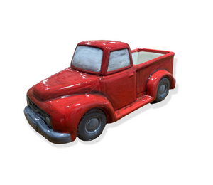 Crest View Hills Antiqued Red Truck