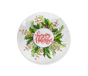 Crest View Hills Holiday Wreath Plate