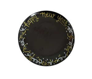 Crest View Hills New Year Confetti Plate