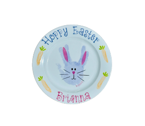 Crest View Hills Easter Bunny Plate