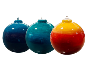 Crest View Hills Jewel Toned Ombre Ornament