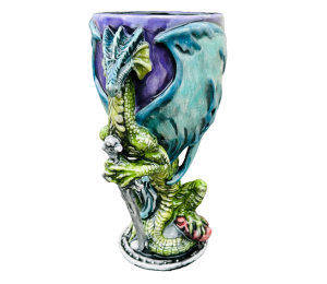 Crest View Hills Antique Dragon Goblet
